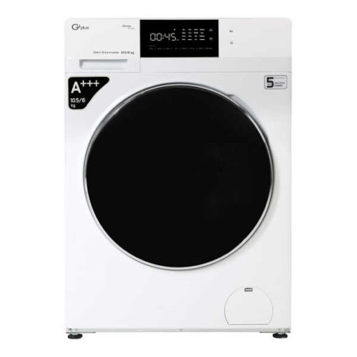 ماشین لباسشویی جی پلاس مدل GWM-KD1069W ظرفیت 10.5 کیلوگرم