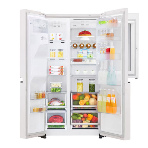 ساید ال جی X260 16 یخچال ساید بای ساید ال جی اینستا ویو X260 سفید 4