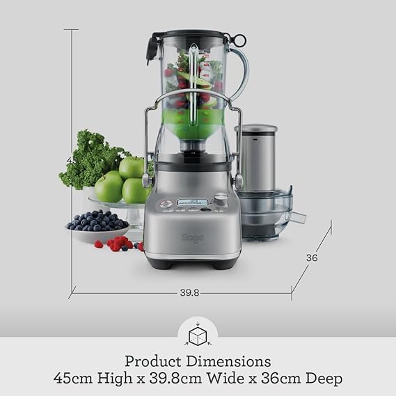 آبمیوه گیر و مخلوط کن حرفه ای سیج SJE815BSS 11 آبمیوه گیر و مخلوط کن حرفه ای سیج SJE815BSS - تصویر 11