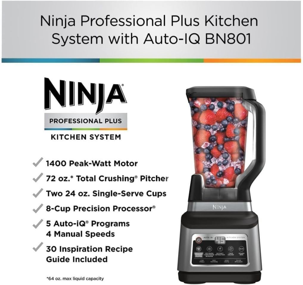 غذاساز نینجا BN801 2 غذاساز نینجا BN801 - تصویر 2