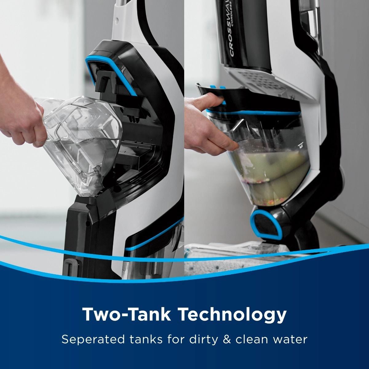 جارو شارژی عصایی 3 کاره بیسل Crosswave 2767 5 جارو شارژی عصایی 3 کاره بیسل Crosswave 2767 - تصویر 5