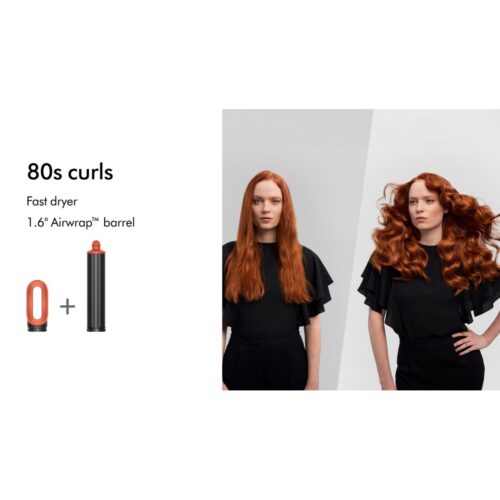 سشوار و صاف کننده مو دایسون HS08 23 Dyson Airwrap i d HS08 Straight Wavy Red Velvet Gold