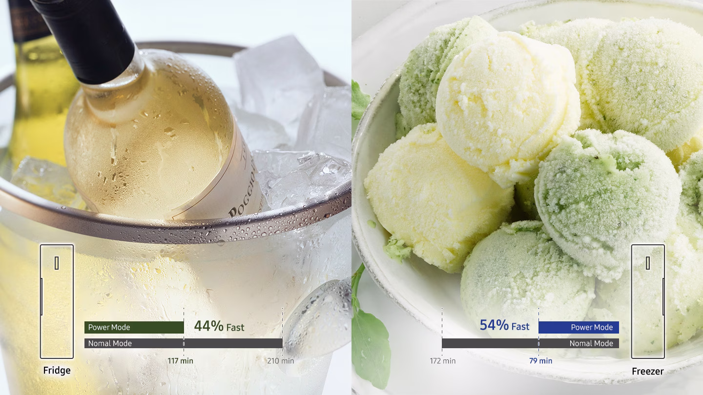 یخچال فریزر دوقلو سامسونگ RZ32M72407F/RR39M73107F 6 یخچال فریزر دوقلو سامسونگ RZ32M72407F/RR39M73107F - تصویر 6