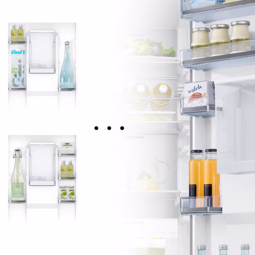 یخچال فریزر دوقلو سامسونگ RZ32M72407F/RR39M73107F 23 ae feature fit more in the door 71893199