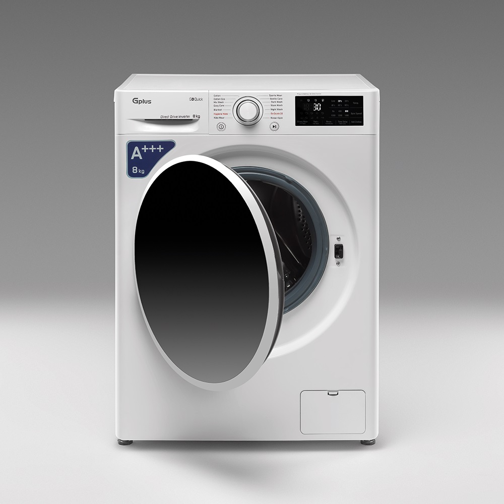 ماشین لباسشویی 8 کیلویی جی پلاس GWM-R87W 2 ماشین لباسشویی 8 کیلویی جی پلاس GWM-R87W - تصویر 2