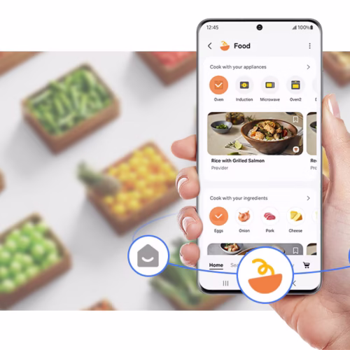 ساید سامسونگ کره درب اتومات RF65 41 ae feature smartthings food 540664525