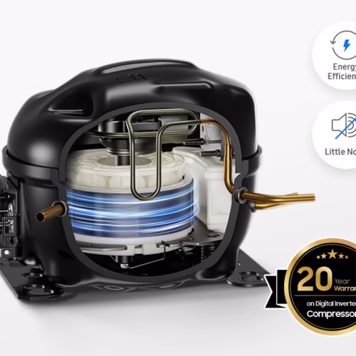 ساید سامسونگ کره درب اتومات RF65 49 ae feature t style french door see thru door 541835240