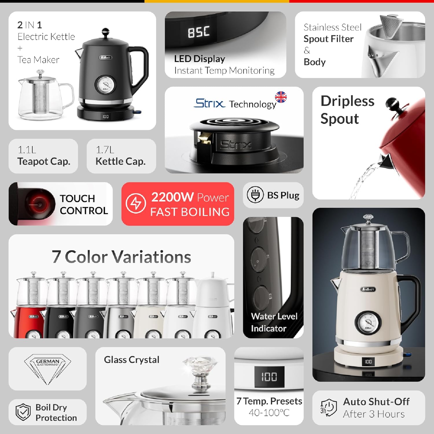 چای ساز فلر TS290 9 چای ساز فلر TS290 - تصویر 9